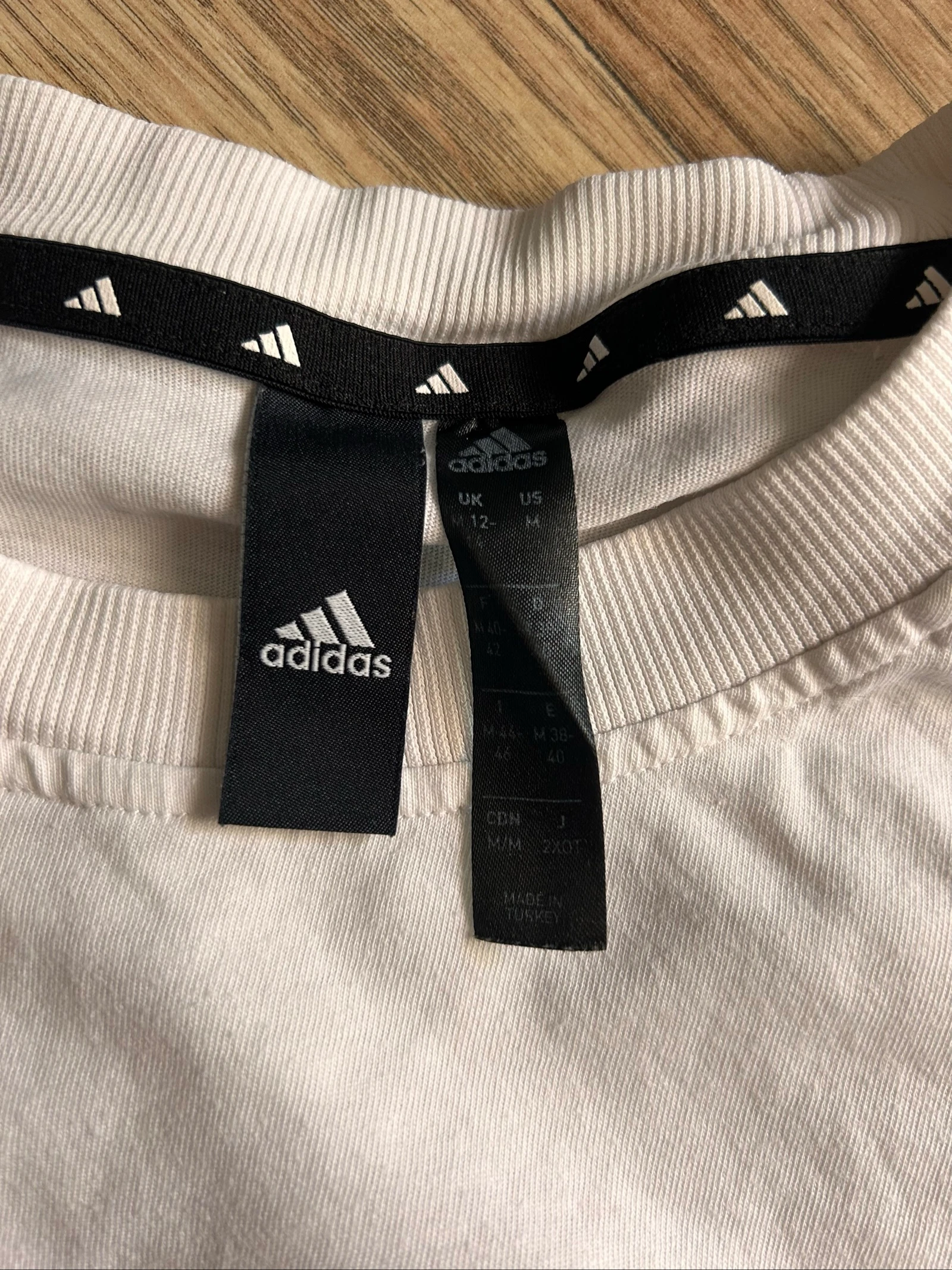 👕 Adidas white t-shirt with drawstring - Size M – photo 5